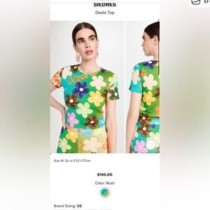 SIEDRES Multi-Color Floral Top